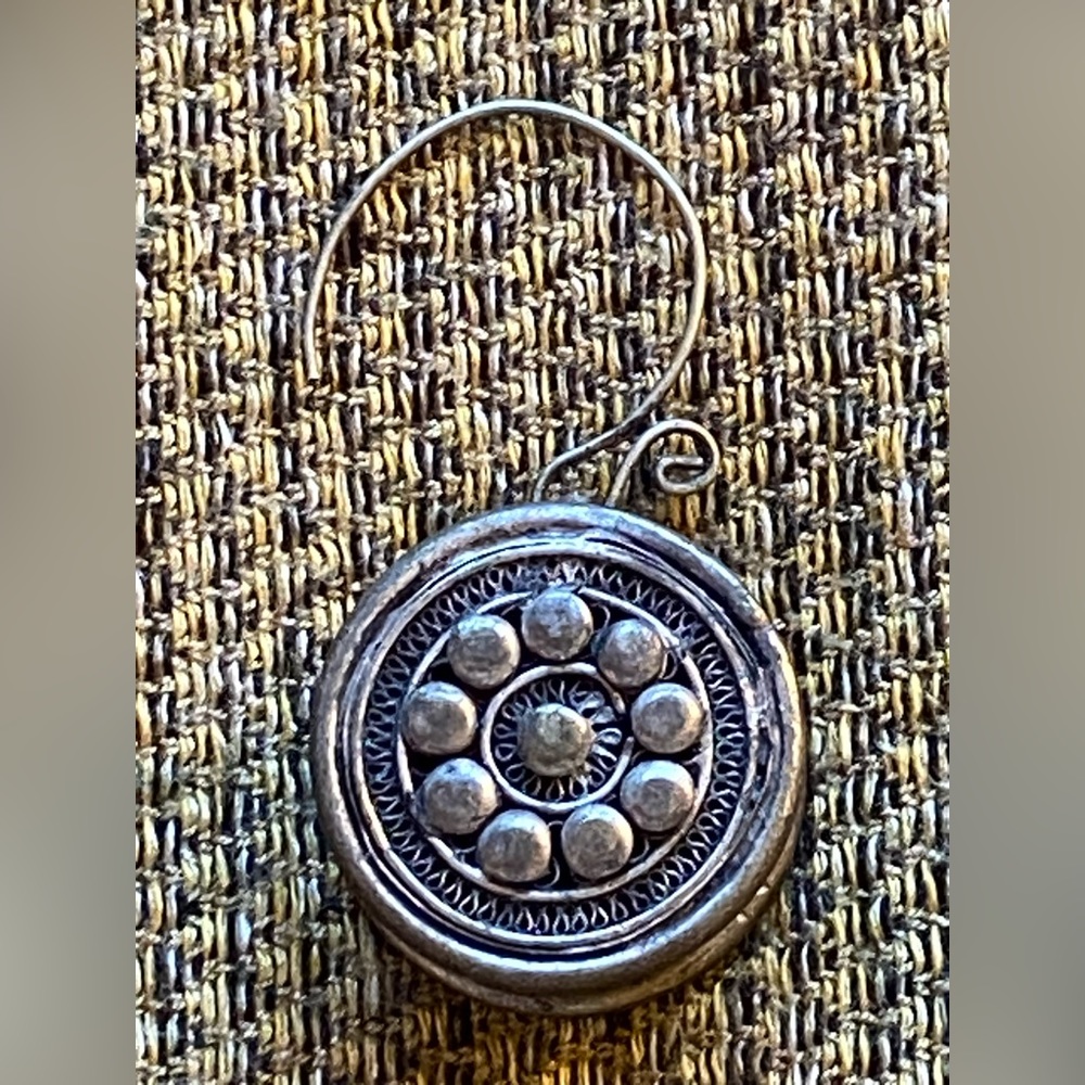Unique Tribal Gauge Earrings Silver Handmade - Picture 2 of 10
